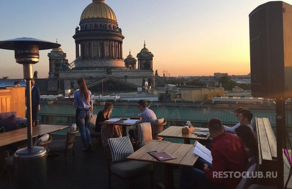 Санкт петербург рестораны на крыше